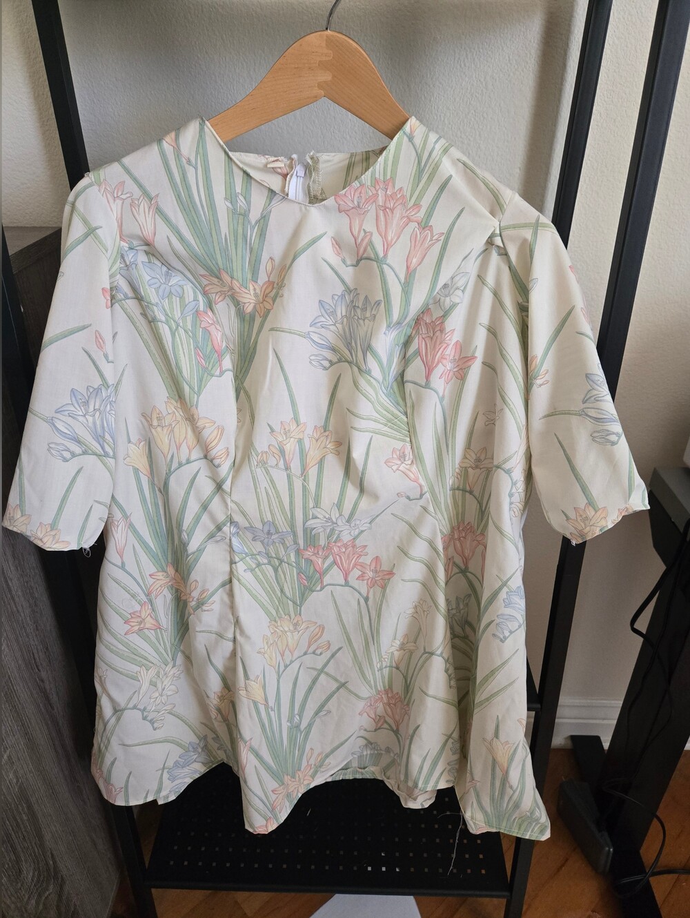 Handmade Vintage-Style Floral Day Dress